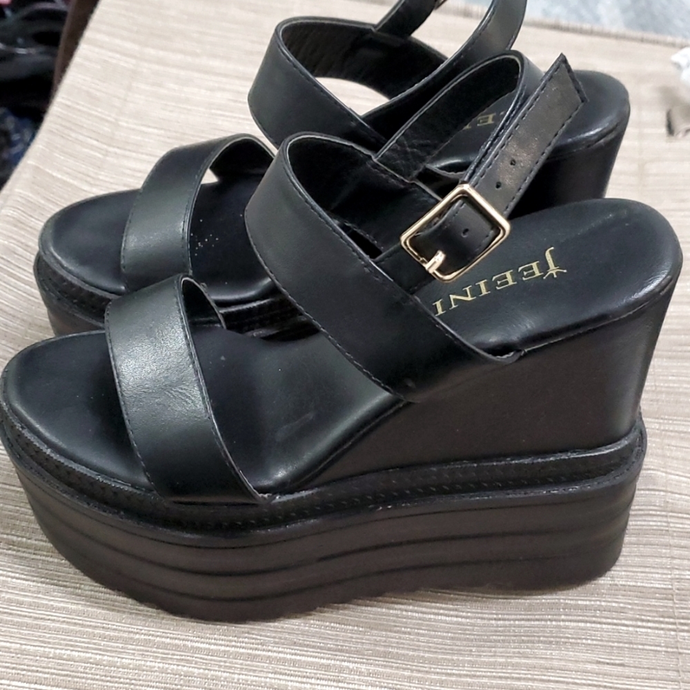 Jeeini Platform Sandals Wedges